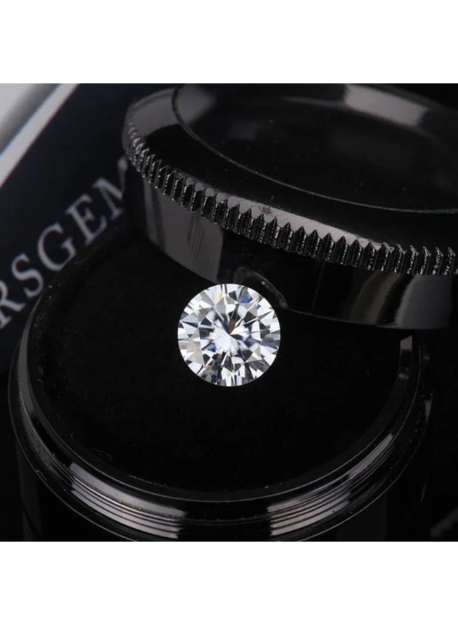 جاسما مجوهرات حجر مويسانيت 1 قيراط مفرد – بديل الألماس بقطع لامع - Image 2